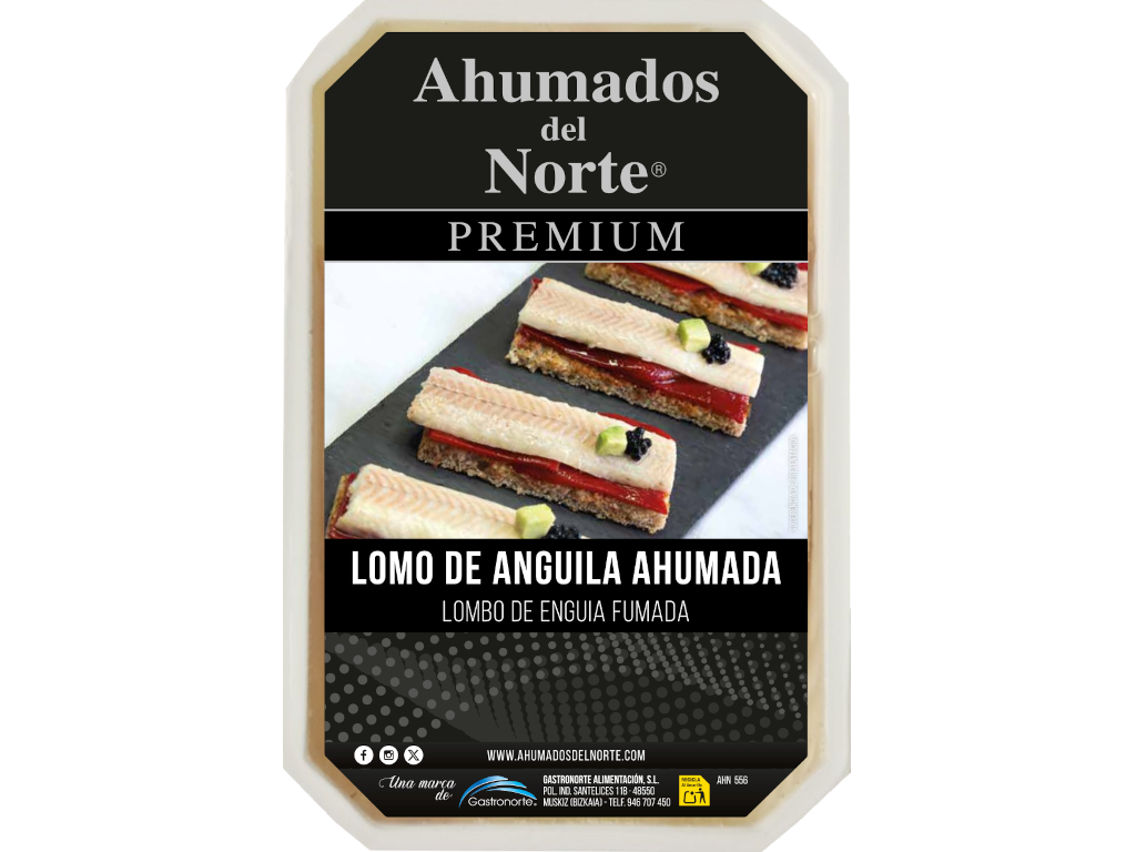 Anguila ahumada lomo en aceite
