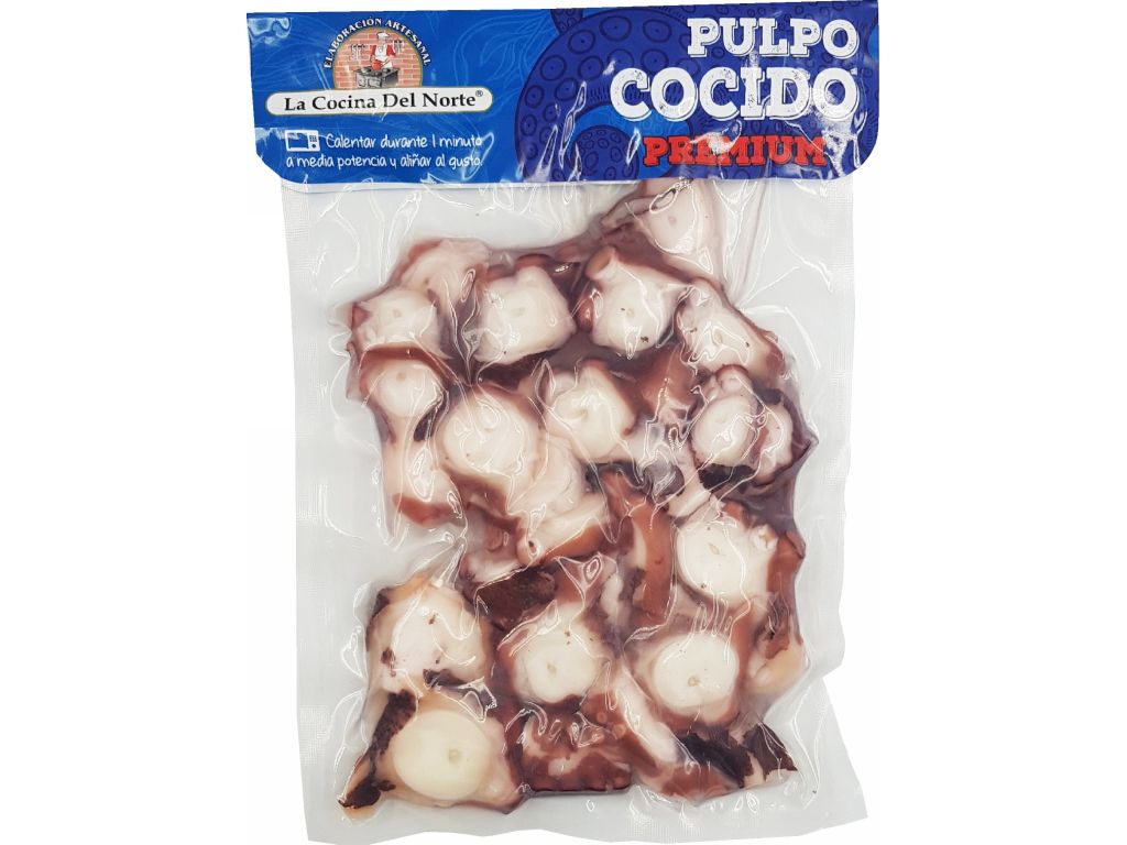 Pulpo cocido troceado
