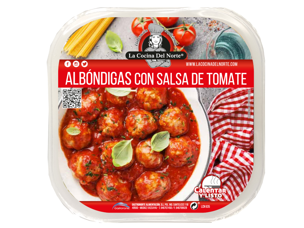 Albóndigas con salsa de tomate