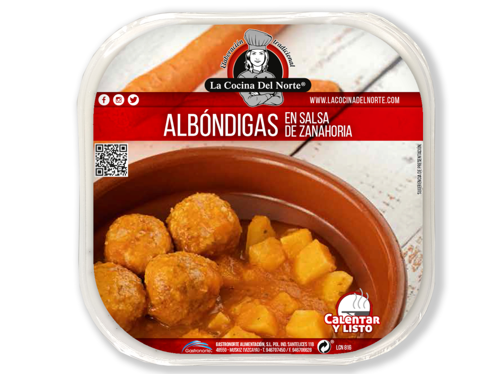 Albóndigas en salsa de zanahoria