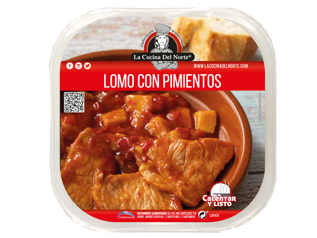 Lomo con pimientos