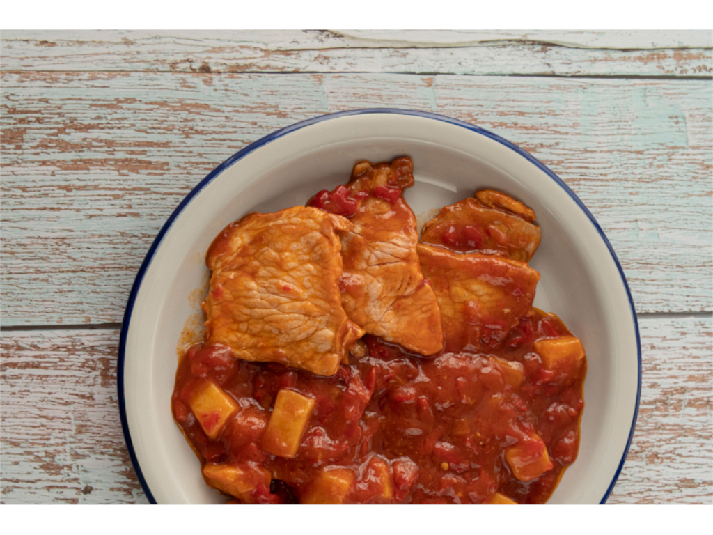Lomo con pimientos