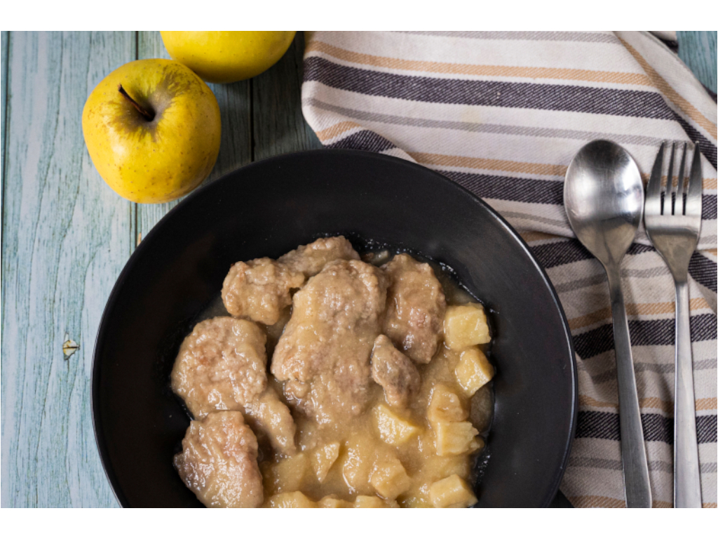 Solomillo con salsa de manzana