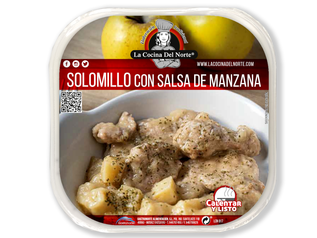 Solomillo con salsa de manzana