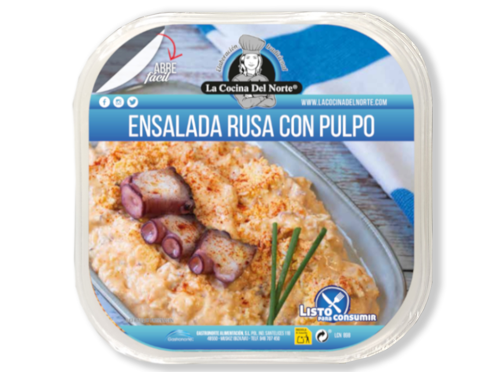 Ensalada Rusa con Pulpo