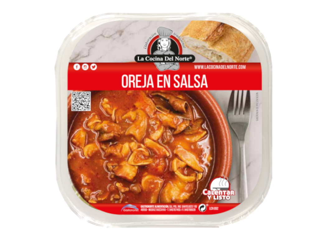 Oreja en salsa